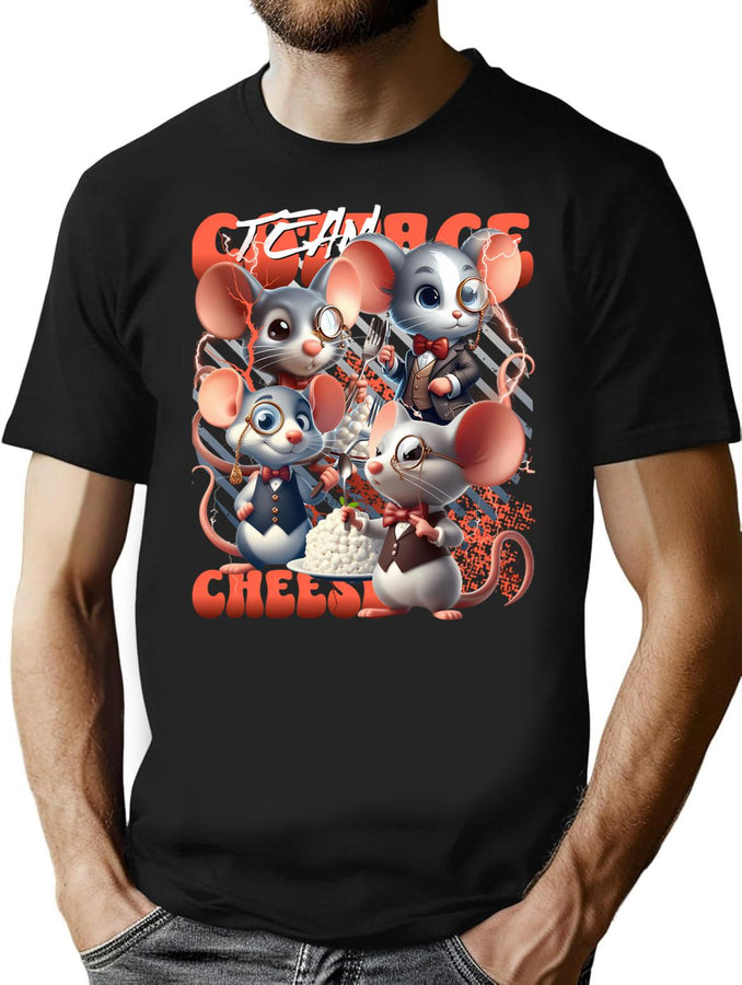 Bootleg - Team Cottage Cheese Bootleg Graphic T-Shirt - Black