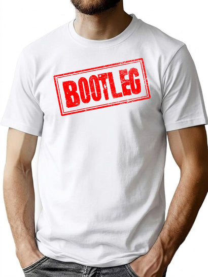 Bootleg (Distressed Vintage Retro Stamp) Bootleg Graphic T-Shirt - Black