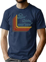 Bow Chicka Wow Wow T-Shirt for Men & Women, T-Shirts Graphic Tee - Navy