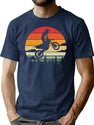 Braaap Dirt Bike Motorcross Vintage Retro Style Funny T-Shirt for Men & Women, T-Shirts Graphic Tee - Navy