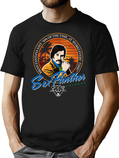 Brian Fantana Sex Panther Cologne T-Shirt for Men & Women, T-Shirts Graphic Tee - Black