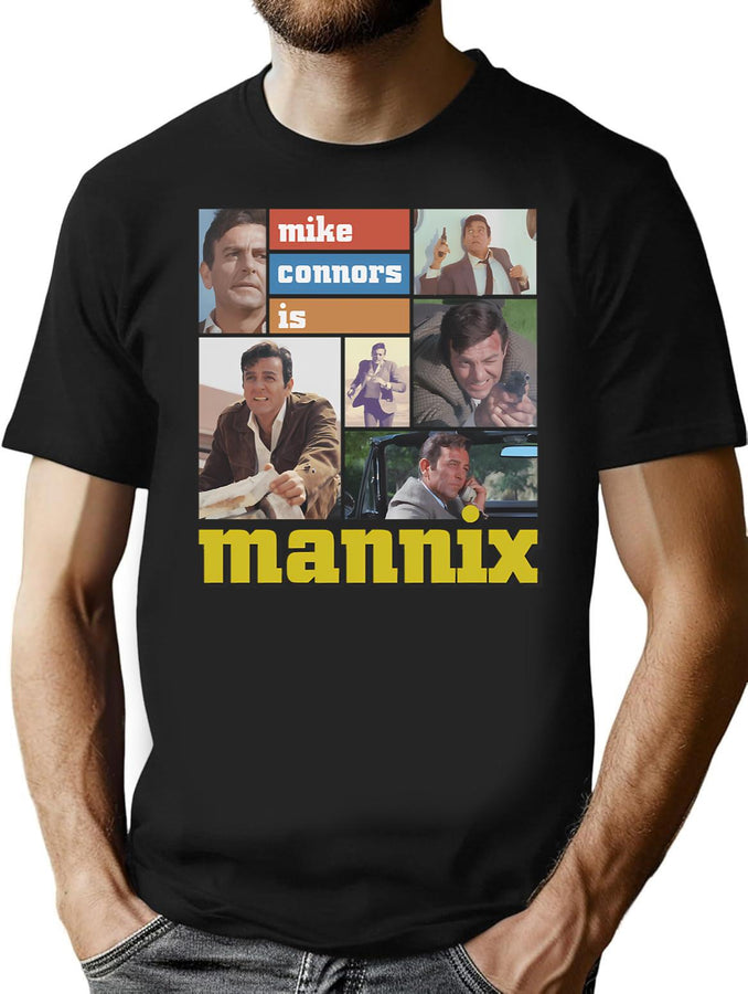 Bright Sly Detective Modest Style Old Car Mannix Gifts Music Fans T-Shirt for Men & Women, T-Shirts Graphic Tee - Black