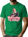 Bright Sly Detective Modest Style Old Car Telly Savalas Who Loves Baby Cool T-Shirt for Men & Women, T-Shirts Graphic Tee - Green
