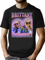 Brittany Broski Bootleg 90S Vintage Style Design Bootleg Graphic T-Shirt - Black