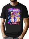 Bts Bangtan Vintage Sparkly Bootleg Graphic T-Shirt - Black