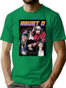 Bts Suga Yoongi Agust D Bootleg Rapper Bootleg Graphic T-Shirt - Green