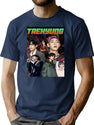Bts Taehyung V Bootleg Vintage Rapper Bootleg Graphic T-Shirt - Navy