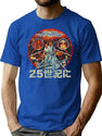 Buck Rogers Japanese Poster Worn Dks T-Shirt for Men & Women, T-Shirts Graphic Tee - Blue