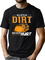 Bulldozer A Little Dirt Never Hurt Construction T-Shirt for Men & Women, T-Shirts Graphic Tee - Green