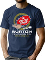 Burton Pork Chop Express Trucking Premium Heavyweight Cotton T-Shirt - Navy