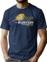 Burton Trucking Pork Chop Express T-Shirt for Men & Women, T-Shirts Graphic Tee - Navy