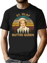 Butter Queen Vintage Retro The Golden Girls Rose Dorothy Blanche Art T-Shirt for Men & Women, T-Shirts Graphic Tee - Black