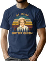 Butter Queen Vintage Retro The Golden Girls Rose Dorothy Blanche Art T-Shirt for Men & Women, T-Shirts Graphic Tee - Navy