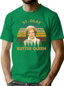 Butter Queen Vintage Retro The Golden Girls Rose Dorothy Blanche Art T-Shirt for Men & Women, T-Shirts Graphic Tee - Green