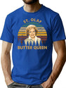 Butter Queen Vintage Retro The Golden Girls Rose Dorothy Blanche Art T-Shirt for Men & Women, T-Shirts Graphic Tee - Blue