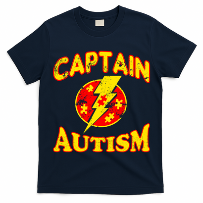 Captain Autism Superhero Logo T-Shirt