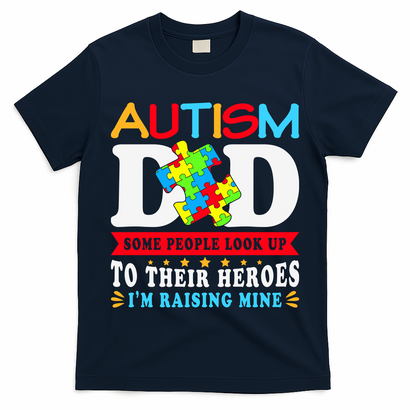 Autism Dad Autism Mom Fathers Day Autism Dad Family Matching T-Shirt