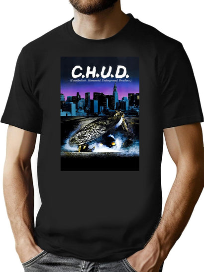 C.H.U.D. Movie Poster T-Shirt for Men & Women, T-Shirts Graphic Tee - Black