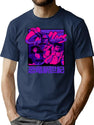 Cadillacs Dinosaurs Bootleg Graphic T-Shirt - Navy