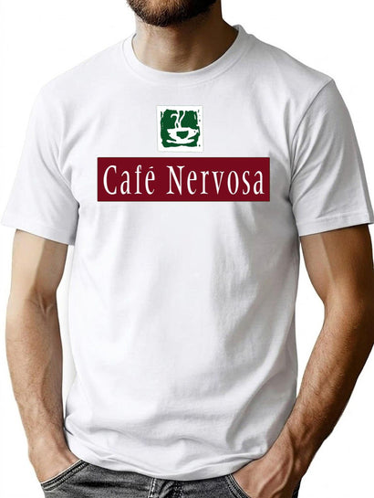Cafe Nervosa Premium Heavyweight Cotton T-Shirt - Black