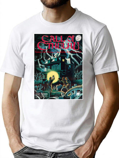 Call Of Cthulhu 1St Edition Cover T-Shirt for Men & Women, T-Shirts Graphic Tee - Black