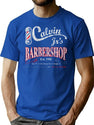 Calvin Jrs Barbershop T-Shirt for Men & Women, T-Shirts Graphic Tee - Blue