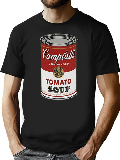 Campbell's Soup T-Shirt for Men & Women, T-Shirts Graphic Tee - Black