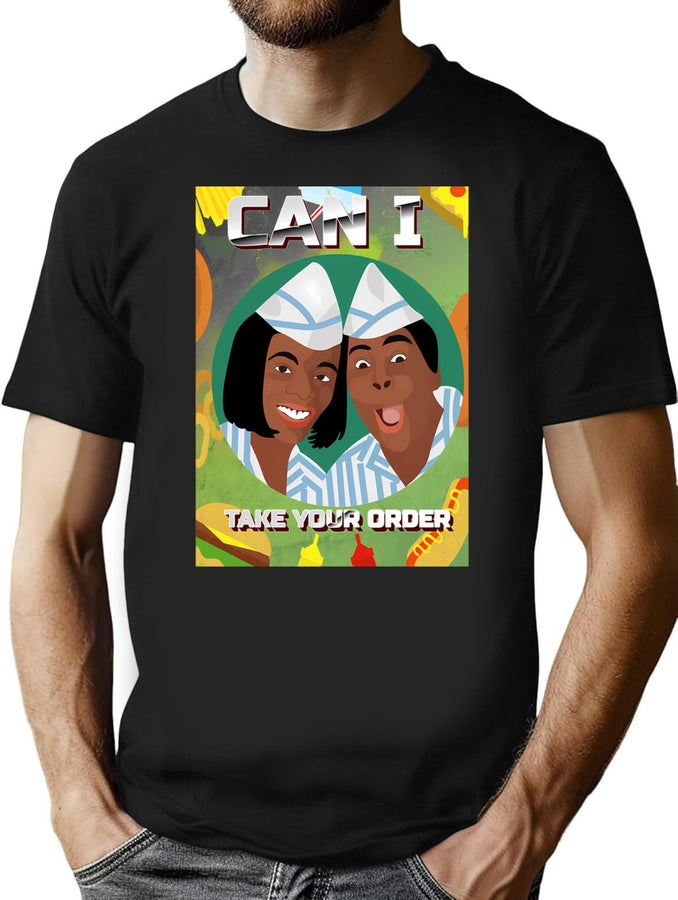 Can I Take Your Order Bootleg Graphic T-Shirt - Black