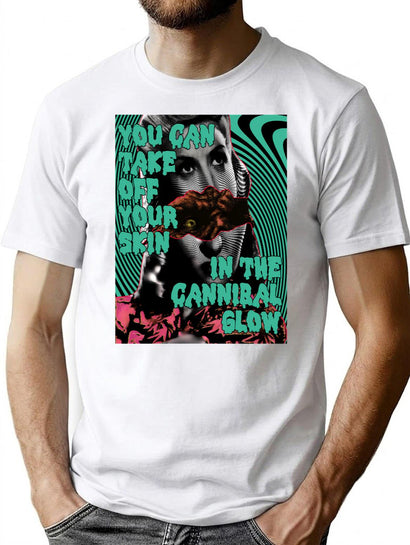 Cannibal Glow T-Shirt for Men & Women, T-Shirts Graphic Tee - Black