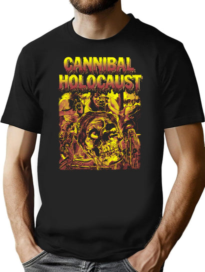 Cannibal Holocaust - 1980 T-Shirt for Men & Women, T-Shirts Graphic Tee - Black