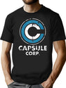 Capsule Corporation T-Shirt for Men & Women, T-Shirts Graphic Tee - Black