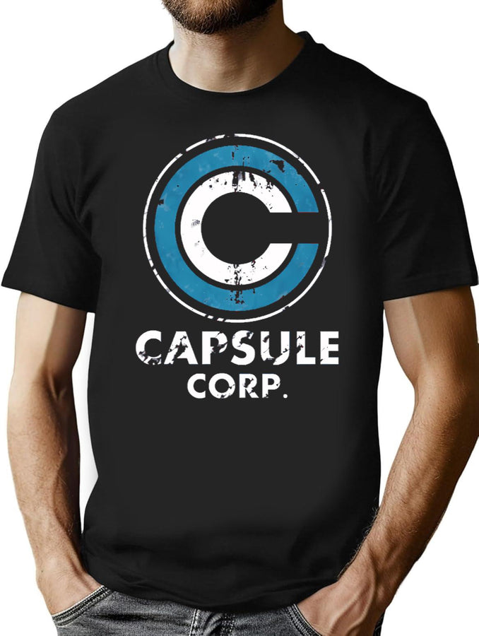 Capsule Corporation T-Shirt for Men & Women, T-Shirts Graphic Tee - Black