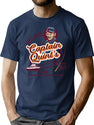 Captain Quint'S Shark Fishing Charter (Universal Ucs Llc) T-Shirt for Men & Women, T-Shirts Graphic Tee - Navy