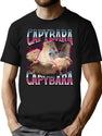 Capybara Capybara Funny Capybara Meme In 90S Bootleg Shirt Style Bootleg Graphic T-Shirt - Black