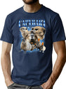 Capybara Vintage Design Cool Bootleg Bootleg Graphic T-Shirt - Navy
