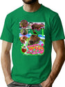 Capybara Bootleg Graphic T-Shirt - Green