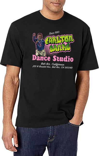 Carlton Banks Dance Studio Black T-Shirt - Black