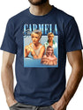 Carmela Soprano Classic Premium Heavyweight Cotton T-Shirt - Navy