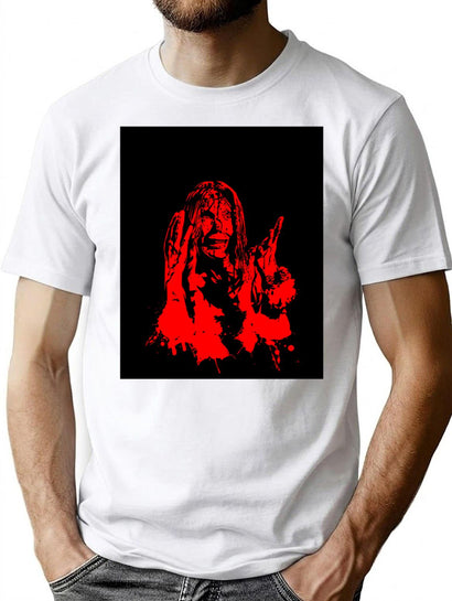 Carrie T-Shirt for Men & Women, T-Shirts Graphic Tee - Black