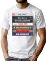 Cassette Stack (Horizontal) Bootleg Graphic T-Shirt - White