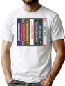 Cassette Stack (Vertical) Bootleg Graphic T-Shirt - White