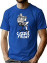 Casual Friday With Jason Voorhees T-Shirt for Men & Women, T-Shirts Graphic Tee - Blue