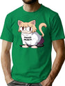 Cat Neco Arc Premium Heavyweight Cotton T-Shirt - Green