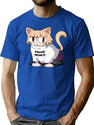 Cat Neco Arc Premium Heavyweight Cotton T-Shirt - Blue