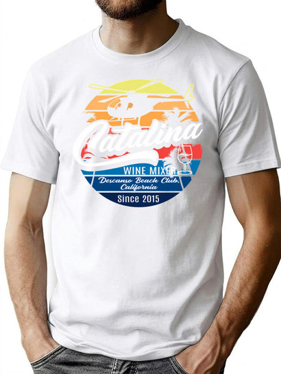 Catalina Wine Mixer T-Shirt for Men & Women, T-Shirts Graphic Tee - Black