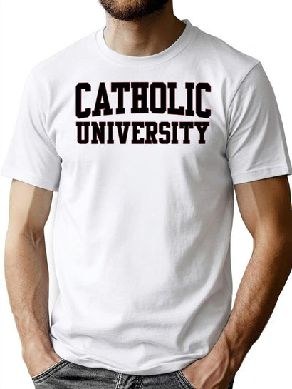 Catholic UNIVERSITY of America Premium Heavyweight Cotton T-Shirt - Black