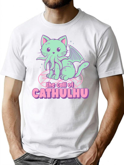 Cathulhu T-Shirt for Men & Women, T-Shirts Graphic Tee - Black