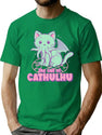Cathulhu T-Shirt for Men & Women, T-Shirts Graphic Tee - Green