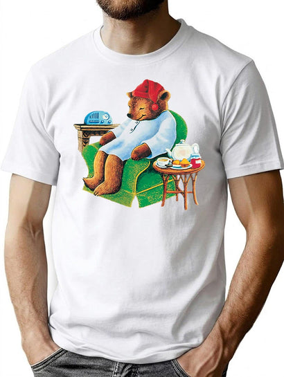Celestial Seasoning Sleepytime Tea Bear T-Shirt for Men & Women, T-Shirts Graphic Tee - Black