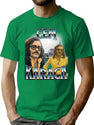 Cem Karaca 90S Bootleg Style Bootleg Graphic T-Shirt - Green